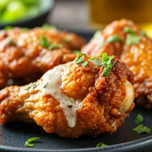 fried chicken wings using italian salad dressing recipe