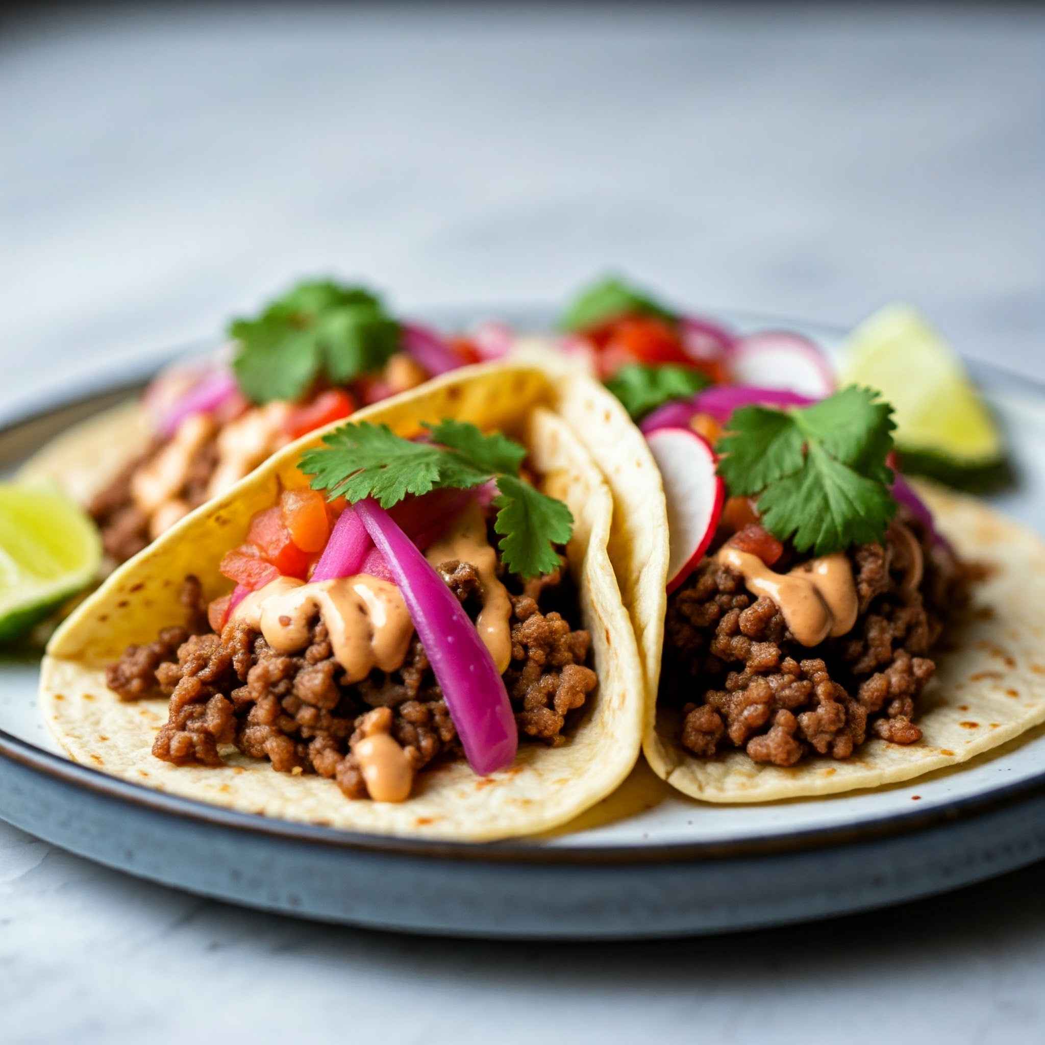 wagyu ground beef tacos