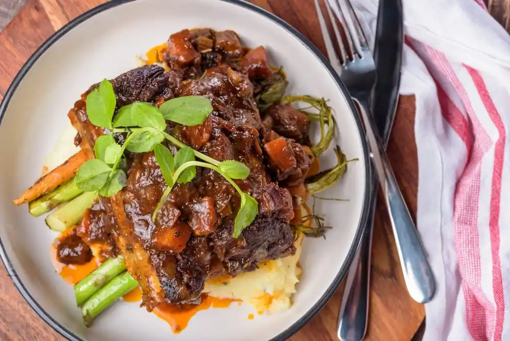 cooking beef short ribs recipe seasoned with oxtail seasoning