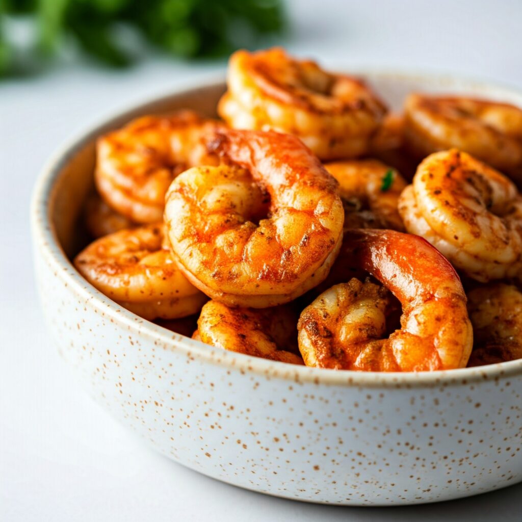 Take a large pot or skillet (this will hold the entire stew) and melt the butter in it. Once the butter has melted and begins to foam, add the shrimp. Shrimp cook quickly! They’re done when they curl into a “C” shape and turn opaque. Remove them to a plate and set aside.