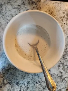 mix flour with water