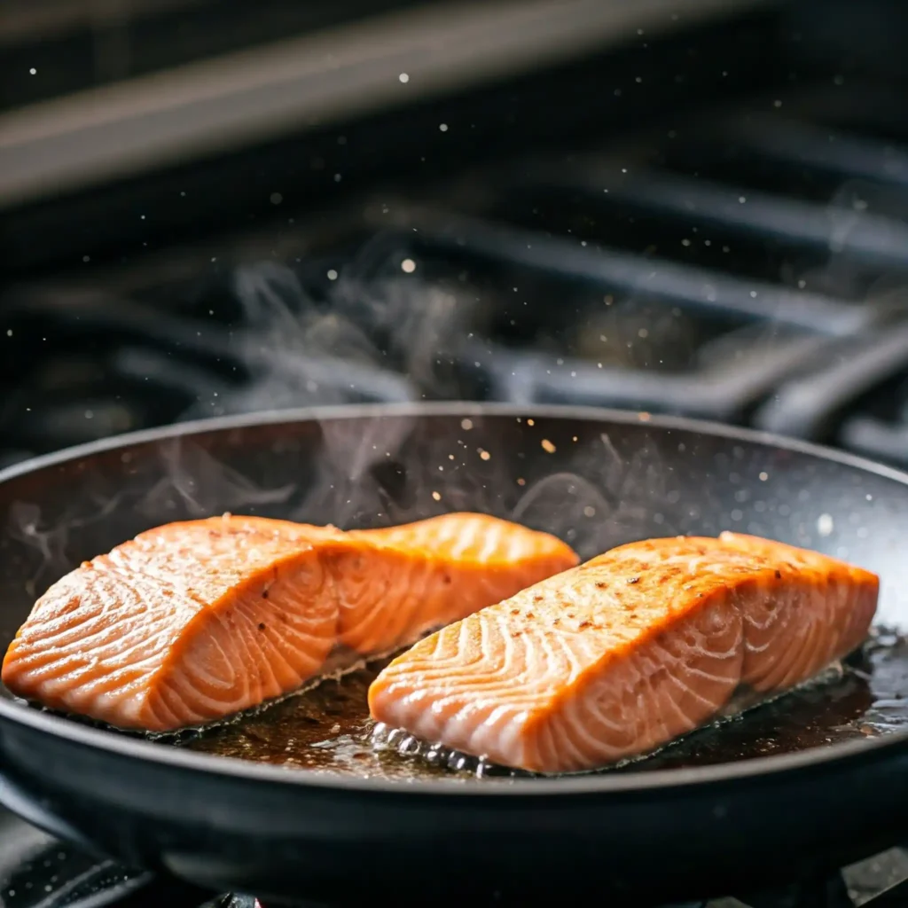 Cook Your Way:Pan-Seared: Heat a splash of oil in a skillet over medium-high heat. Place the salmon skin-side down and cook for 4-5 minutes per side until it's beautifully golden.