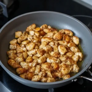Chicken searing for Marry Me Chicken Tortellini