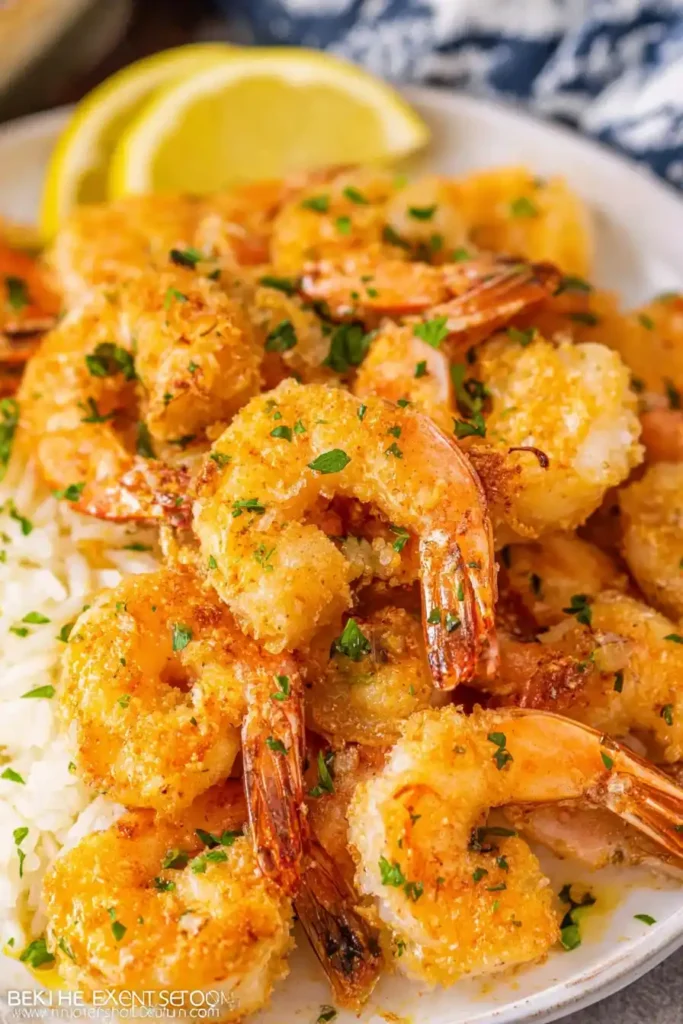 Air Fryer Shrimp Scampi with garlic butter