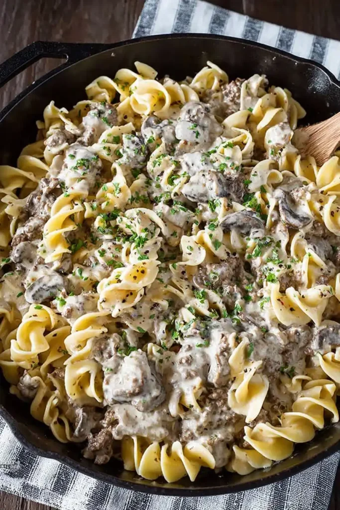 Easy Beef Stroganoff Recipe with Ground Beef 9 11zon ground beef recipes