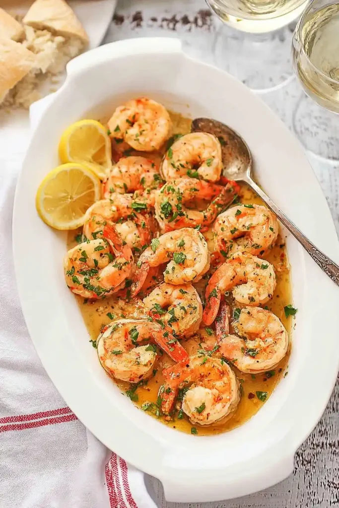 Easy Shrimp Scampi Recipes with garlic butter and lemon