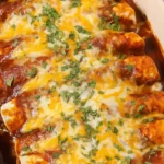 easy cheesy ground beef enchiladas baked dish