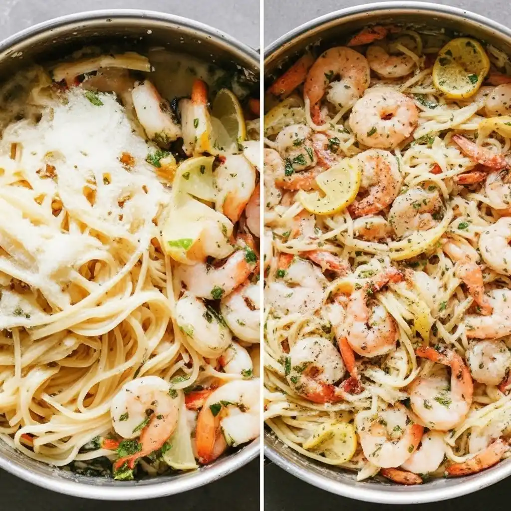 One Pan Shrimp Scampi