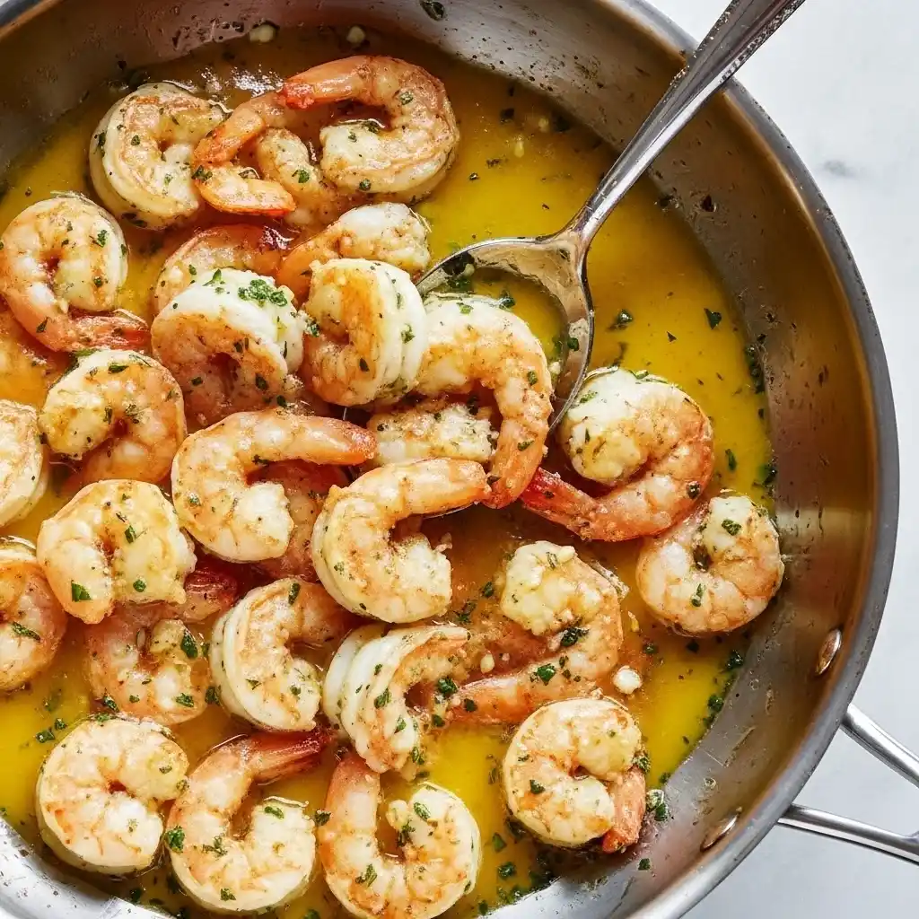 Cooking Shrimp in Garlic Butter Sauce