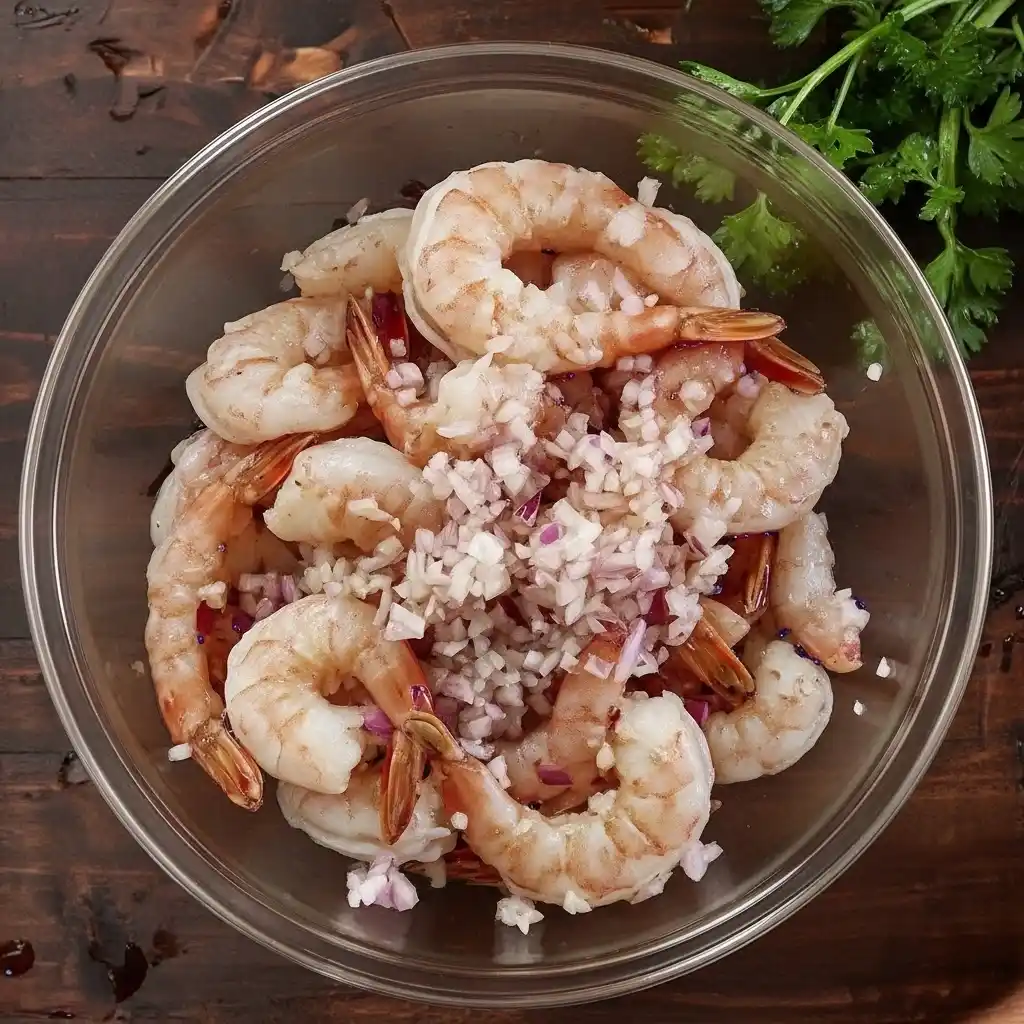 shrimp with garlic and shallots for baked shrimp scampi