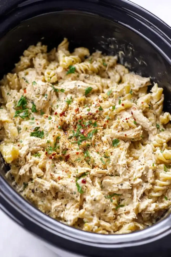 creamy garlic parmesan chicken pasta