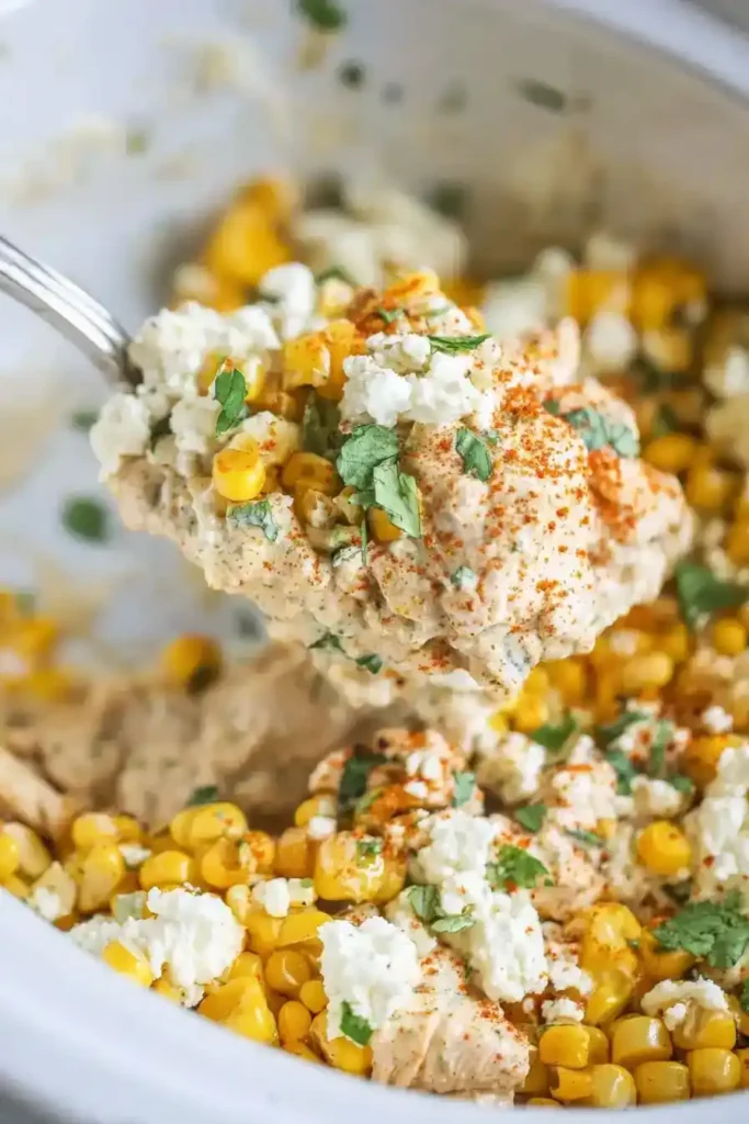 Slow Cooker Street Corn Chicken
