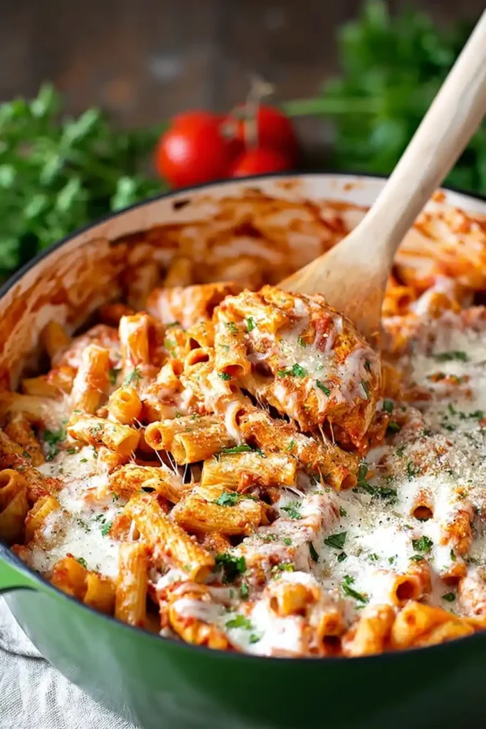 Easy Chicken Parmesan Pasta
