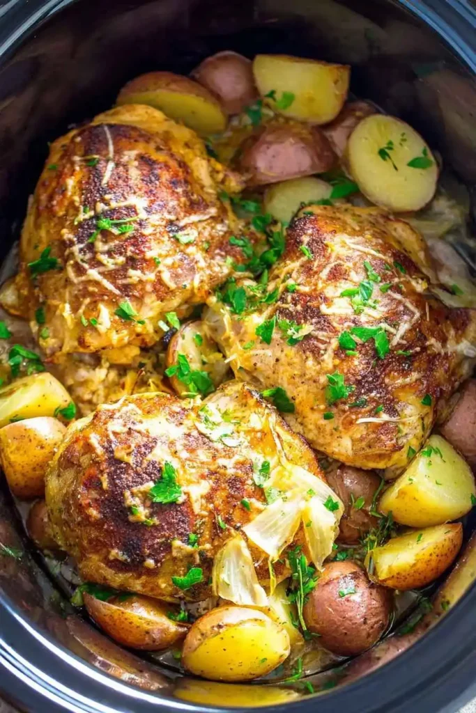 Slow Cooker Garlic Parmesan Chicken