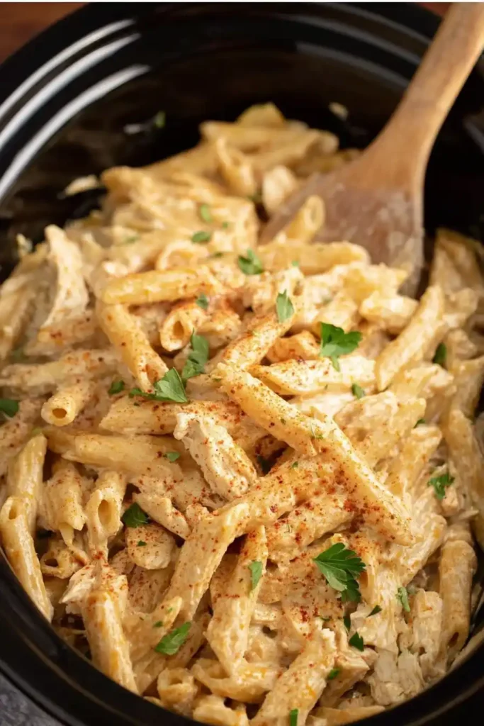 Slow Cooker Cajun Chicken Pasta