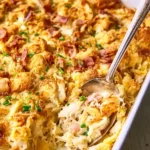 Neiman Marcus Chicken Casserole baked until golden brown